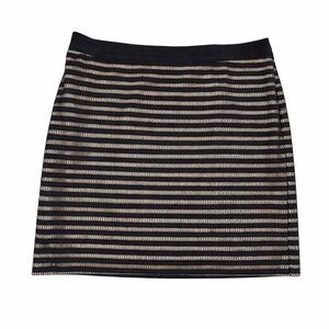 Ann Taylor Black and Nude Pencil Skirt